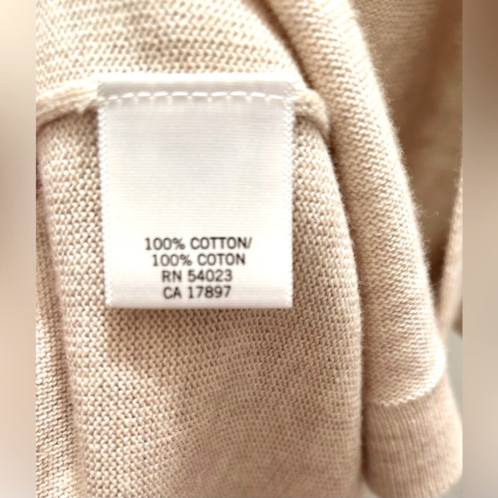 🟢Y2K Banana Republic Short Sleeve Cotton Knit Cardigan Tunic (EUC) - Picture 3 of 4